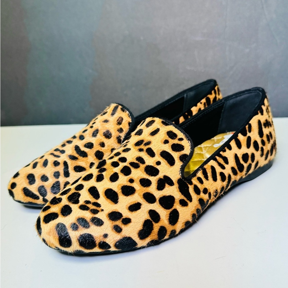 Birdies THE STARLING cheetah calf hair flats shoes SIZE 5